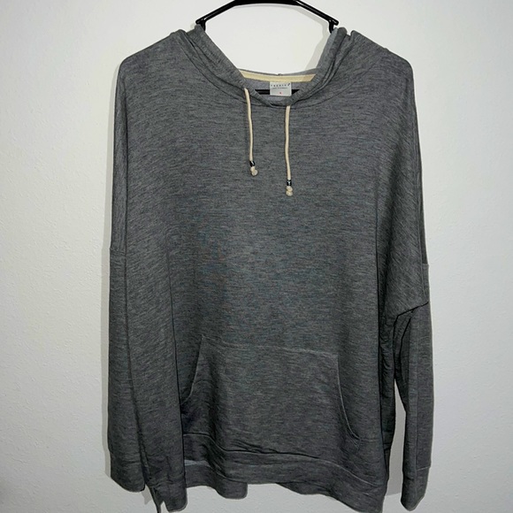 Tresics Oversized T-Shirt Hoodie Size M - Light Gray - Picture 1 of 3